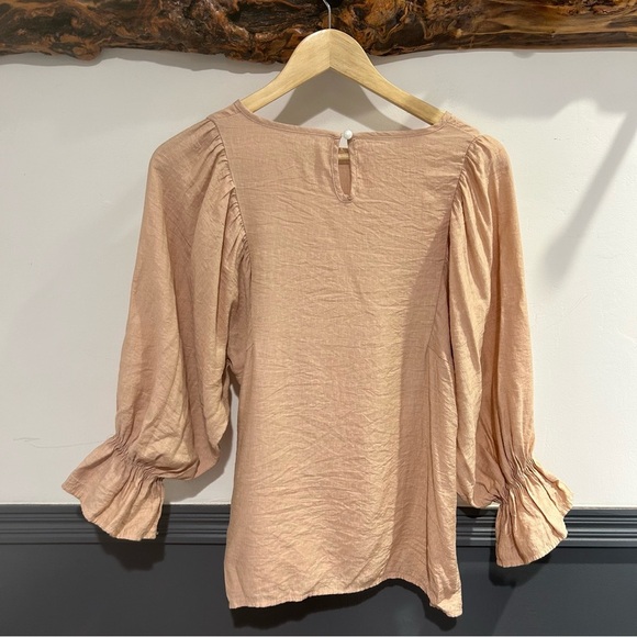 Pink Puff Sleeve Blouse - Picture 4 of 8
